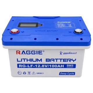 LiFePO4 Литиев акумулатор RAGGIE 12.8V 100Ah за соларни системи, кемпери и лодки